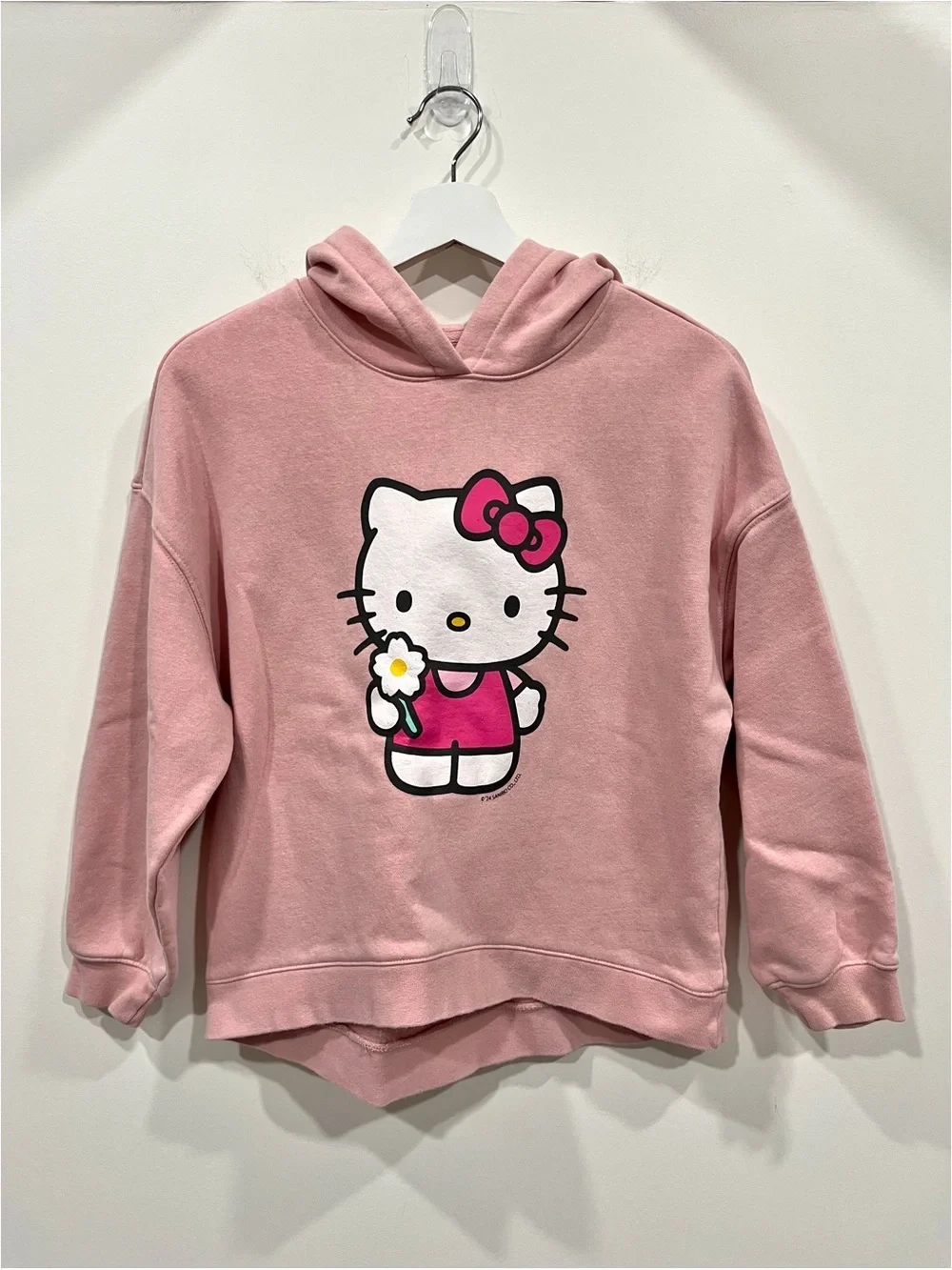 Hello Kitty x GAP Girls Pink Fleece Lined Hoodie Sweatshirt XL (12)